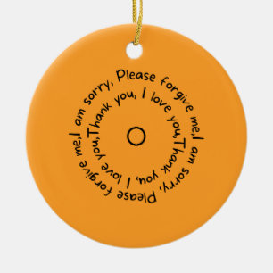 Hoʻoponopono Reflections  Ceramic Tree Decoration