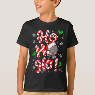 Ho3 Christmas Candies Lover Matching Badminton Pla T-Shirt