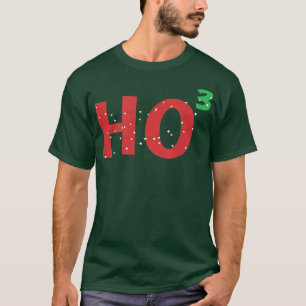 Ho3 Christmas Lights Ho Ho Ho Math Lover Christmas T-Shirt