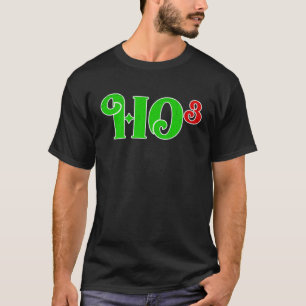 Ho 3 Cubed Christmas Ho Ho Ho Math Teacher Ho3 T-Shirt