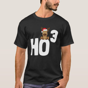 Ho 3 Cubed Christmas Ho Ho Math Teacher Ho3 T-Shirt