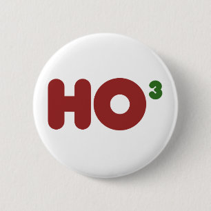 Ho 3 Nerdy funny christmas 6 Cm Round Badge