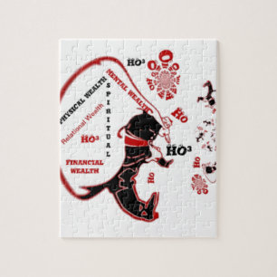 HO³ Black Santa Special Wealth Xmas To Do.png Jigsaw Puzzle