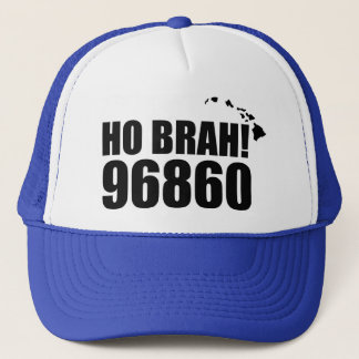 Ho Brah!,Hawaii Zip Code Hat 96860 Pearl Harbour