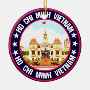 Ho Chi Minh Ceramic Tree Decoration
