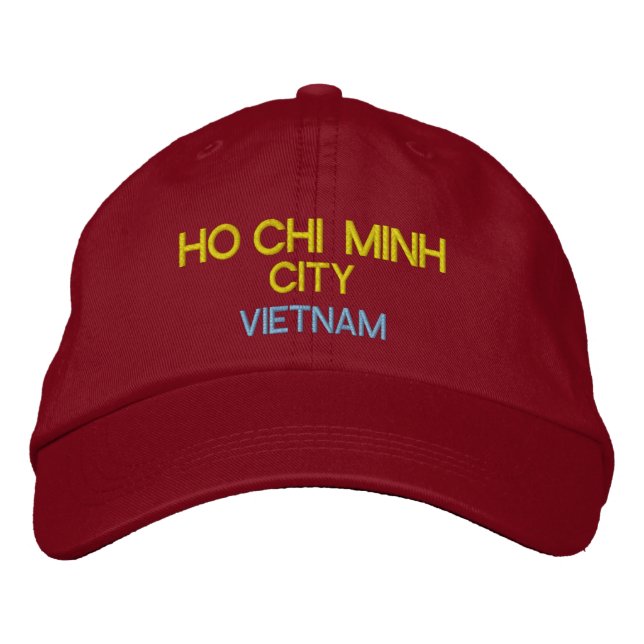 Ho Chi Minh City (Saigon) Vietnam Embriodered Hat (Front)