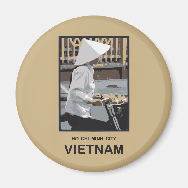 Ho Chi Minh City Vietnam Magnet (Front)