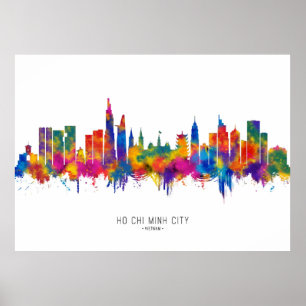 Ho Chi Minh City Vietnam Skyline Poster