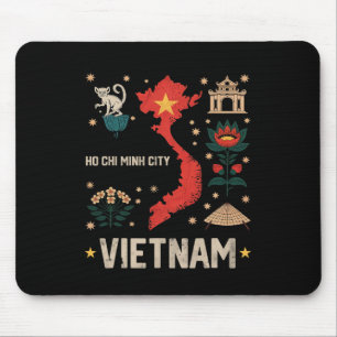 Ho Chi Minh City Vietnam Vacation Matching Family Mouse Mat