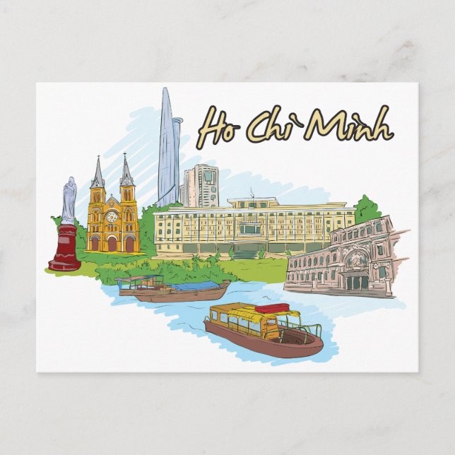 Ho Chi Minh, Vietnam Famous City Postcard (Front)