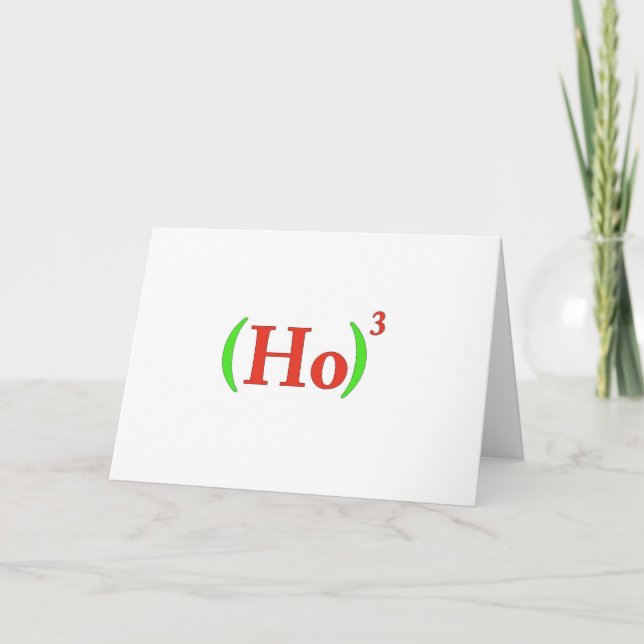 Ho-cubed Christmas Card (Front)