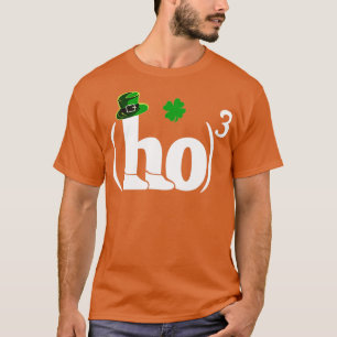 Ho Cubed Irish Funny Shamrock StPatricks Day Math  T-Shirt