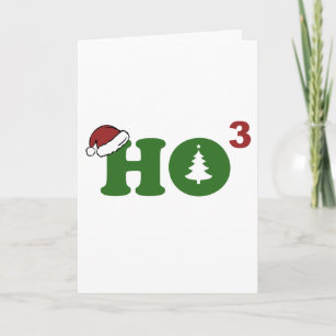 Ho Cubed Merry Christmas Holiday Card