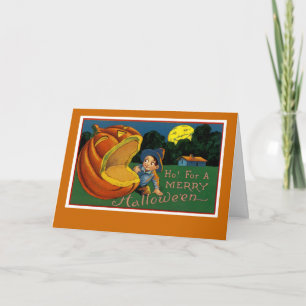 Ho! For Merry Halloween Holiday Card