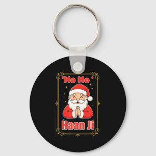 Ho Haan Ji Funny Indian Christmas Humor Design Hin Key Ring