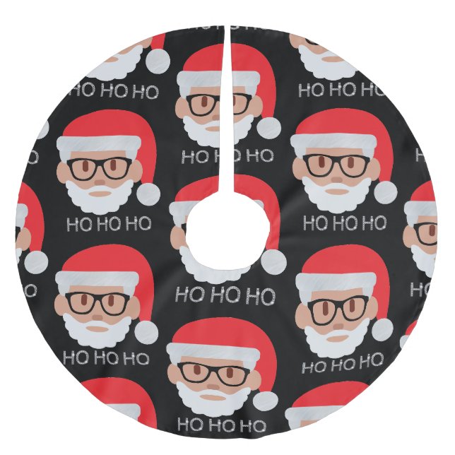 ho hipster santa brushed polyester tree skirt (Front)