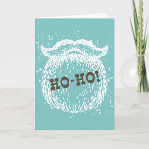 Ho-Ho Christmas Holiday Santa Noel Card