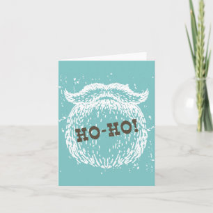 Ho-Ho Christmas Holiday Santa Noel Card