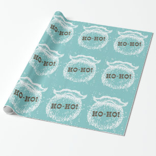 Ho-Ho Christmas Holiday Santa Noel Wrapping Paper
