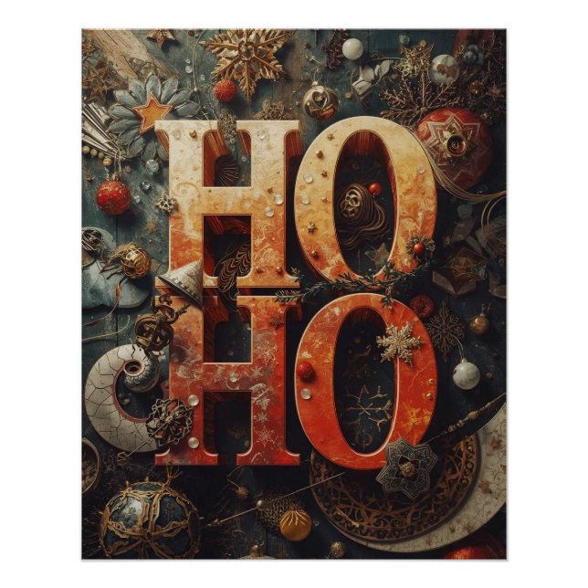 ‘Ho Ho’ Christmas Poster (Front)