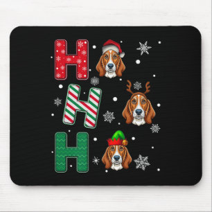 Ho Ho Ho Bet Hound Dog Matching Christmas Santa El Mouse Mat