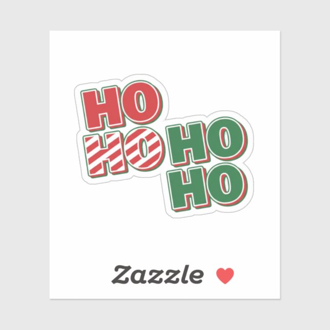 HO HO HO Bold Classic Christmas Typography  (Sheet)
