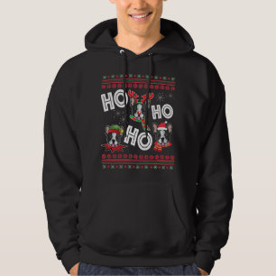 HO HO HO Boston Terrier Funny Dog Xmas Gift Hoodie