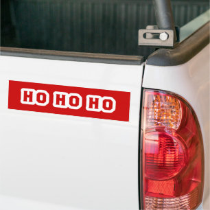 HO HO HO BUMPER STICKER