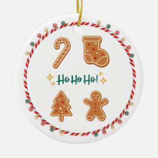 Ho Ho ho Ceramic Tree Decoration