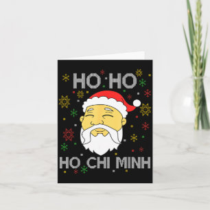 Ho Ho Ho Chi Minh Asian Vietnamese Santa Claus Chr Card
