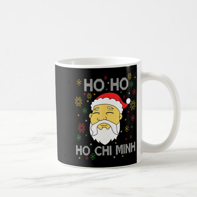 Ho Ho Ho Chi Minh Asian Vietnamese Santa Claus Chr Coffee Mug (Right)