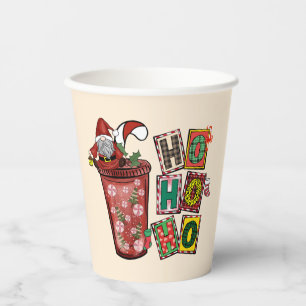 Ho Ho Ho Chirstmas Gnome Paper Cups