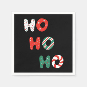 Ho Ho Ho Christmas 3 Ply Napkins