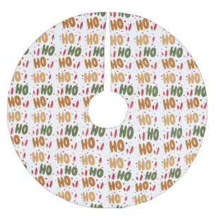 Ho Ho Ho christmas Brushed Polyester Tree Skirt