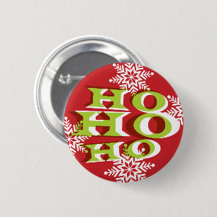 Ho Ho Ho Christmas Button