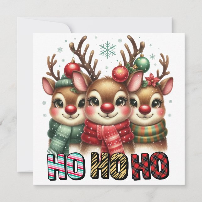 Ho Ho Ho Christmas Card (Front)
