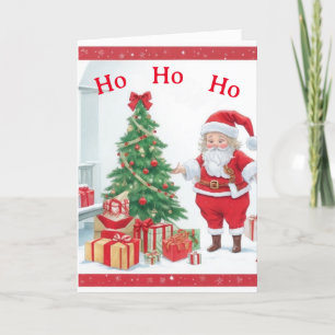 Ho Ho Ho Christmas Card