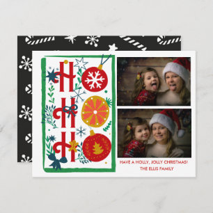 Ho Ho Ho Christmas Cards Photo Holiday