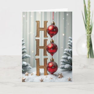 Ho Ho Ho Christmas Cheer Card