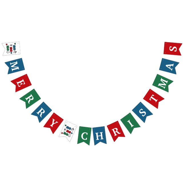 Ho-Ho-Ho Christmas design Bunting (All)
