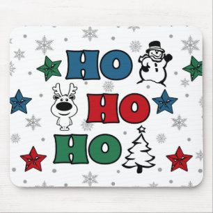 Ho-Ho-Ho Christmas design Mouse Mat
