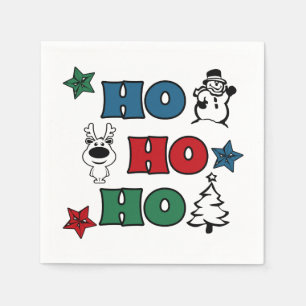 Ho-Ho-Ho Christmas design Napkin