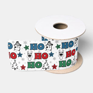 Ho-Ho-Ho Christmas design Satin Ribbon