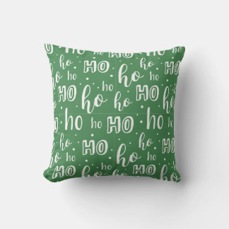 Ho ho ho Christmas design throw pillow
