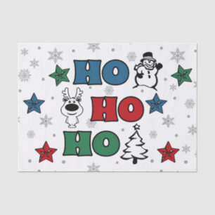 Ho-Ho-Ho Christmas design Tissue Paper