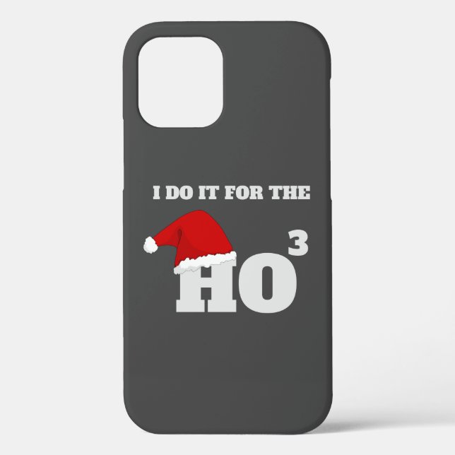 Ho Ho Ho | Christmas Funny Text Holiday Gift Case-Mate iPhone Case (Back)
