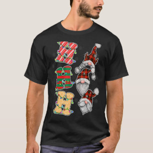 Ho Ho Ho Christmas Gnome Christmas Lights Merry Ch T-Shirt