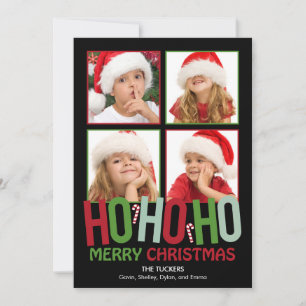 Ho Ho Ho Christmas Holiday Photo Cards