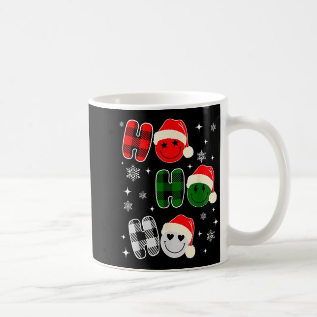 Ho Ho Ho Christmas Pajama For Kids Men Women Xmas  Coffee Mug (Right)