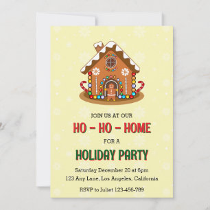 Ho-Ho-Ho Christmas Party Invitation